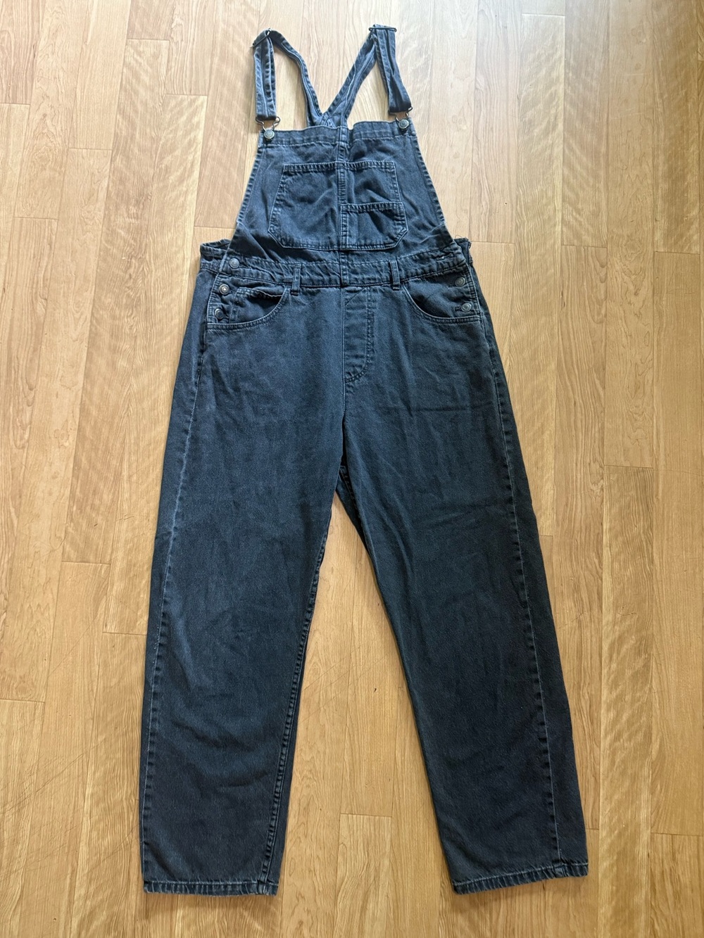 We The Free Ziggy Denim Black Overalls